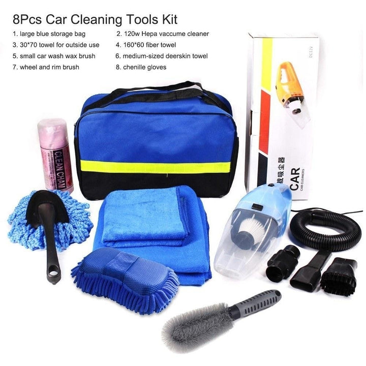 Car Cleaning Tools Kit Wash Kit for Detailing Interiors Premium Fiber Cloth 10Pcs Image 9