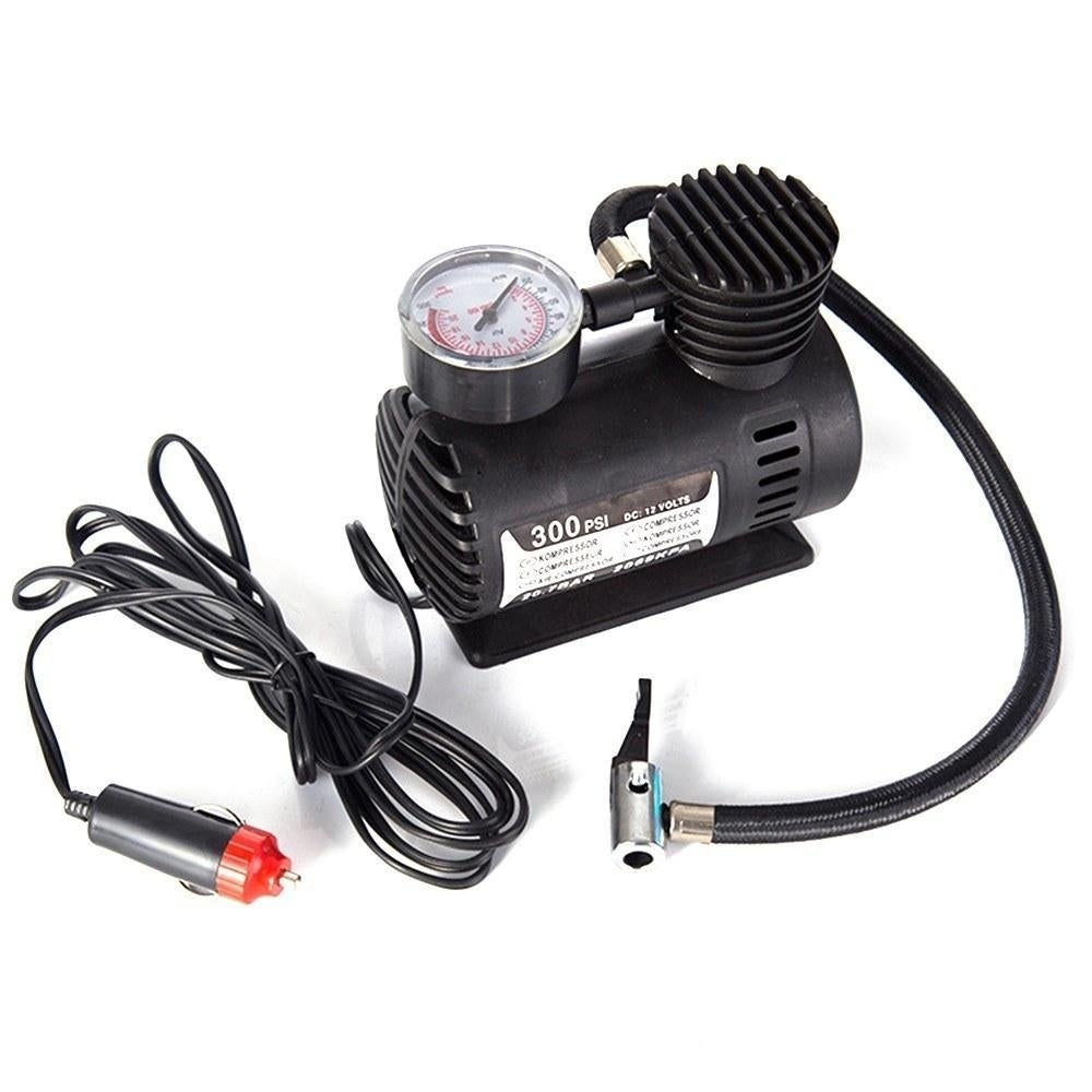 Car Mini Electric Inflation Pump Portable 300PSI Auto Compressor for Motorcycle Basketball Image 1