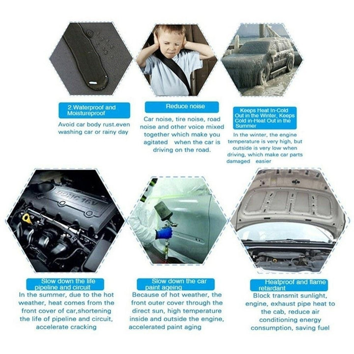Car Soundproof Noise Insulation Sound Deadener Acoustic Foam Material Image 9