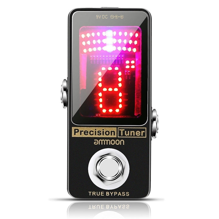 Chromatic Tuner Pedal Large LED Display Full Metal Shell with True Bypass for Guitar Bass Image 1