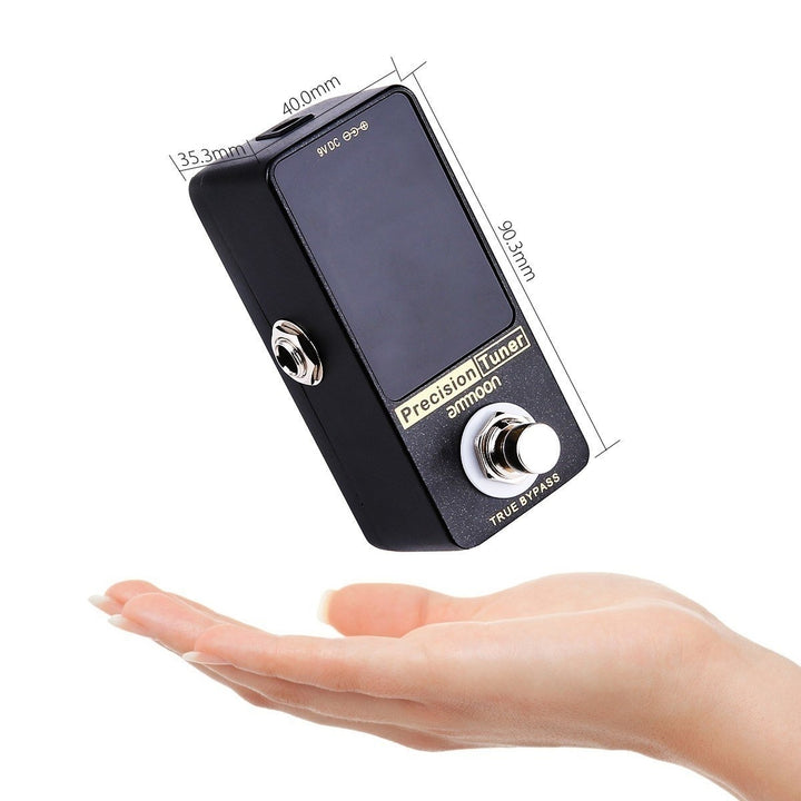 Chromatic Tuner Pedal Large LED Display Full Metal Shell with True Bypass for Guitar Bass Image 2