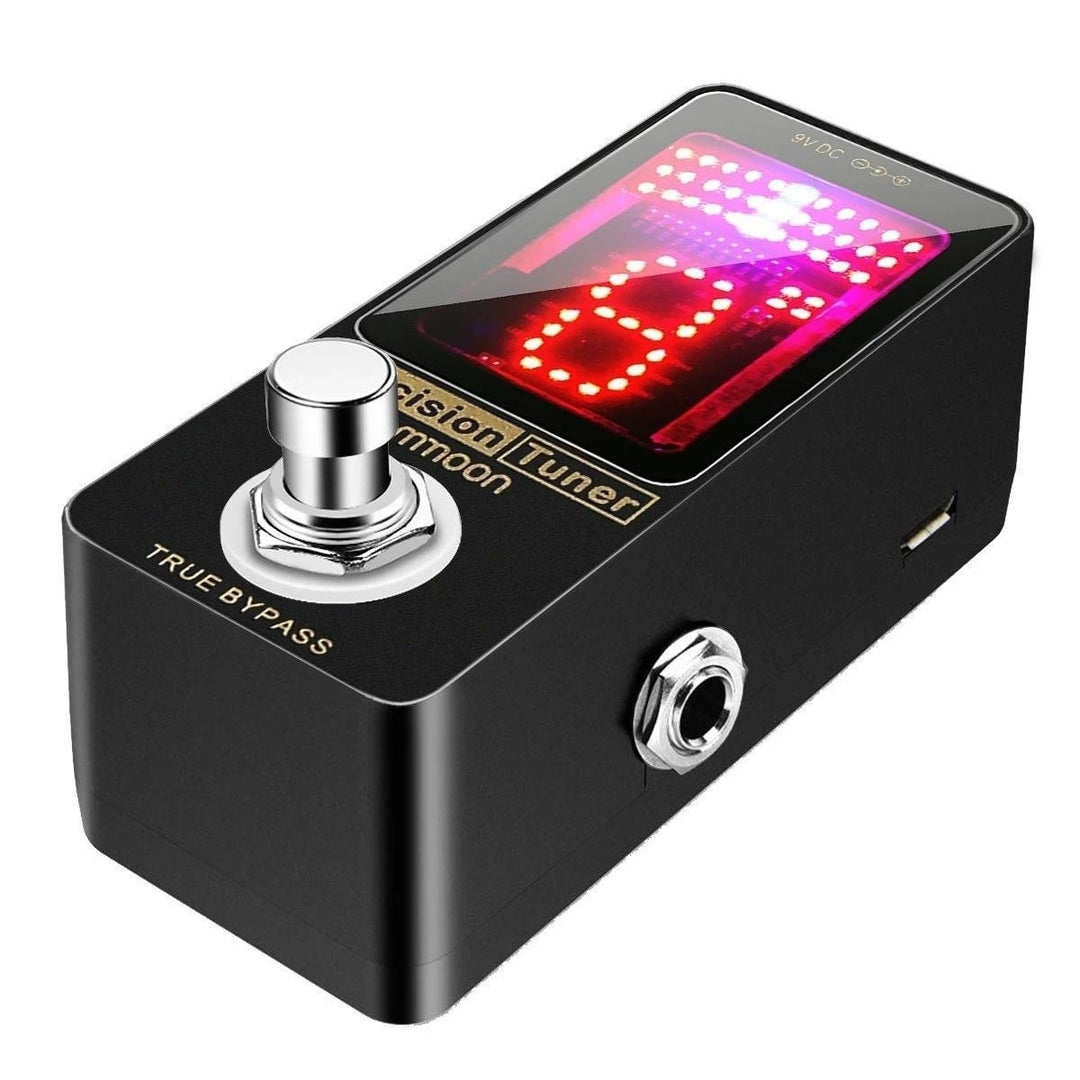 Chromatic Tuner Pedal Large LED Display Full Metal Shell with True Bypass for Guitar Bass Image 3