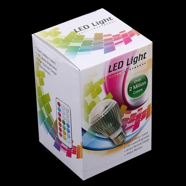 Colorful LED RGB 9W B22 Light Bulb with Remote Control Image 11