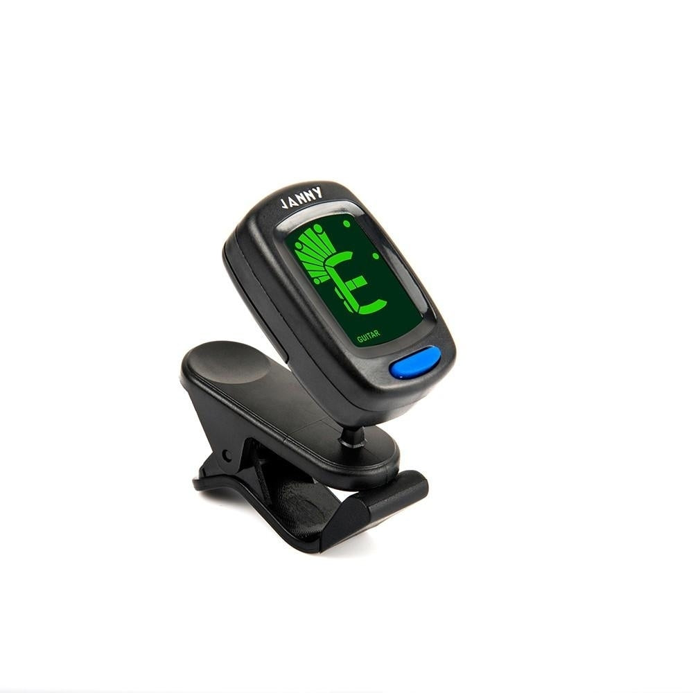 Compact Size Clip-On Tuner LCD Display for Guitar Chromatic Bass Ukulele Violin Image 2