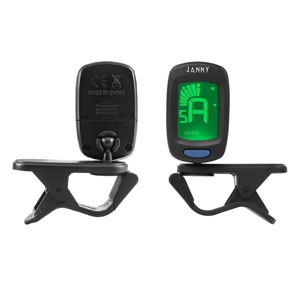 Compact Size Clip-On Tuner LCD Display for Guitar Chromatic Bass Ukulele Violin Image 3