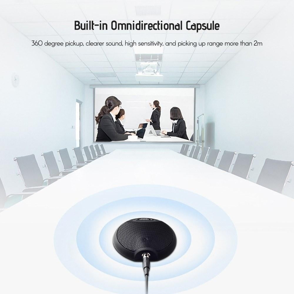 Digital Boundary Microphone USB Conference Mic Omnidirectional Plug-and-Play Image 8