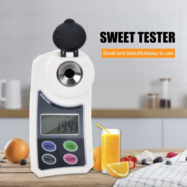 Digital Brix Sugar Refractometer Electronic Handheld Sweetness Meter for Water Fruit Crops Image 6