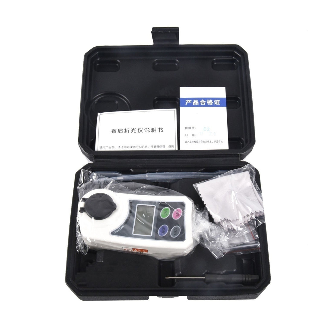 Digital Brix Sugar Refractometer Electronic Handheld Sweetness Meter for Water Fruit Crops Image 8