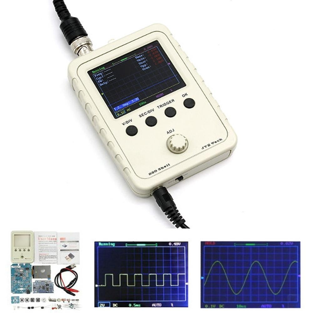 DIY Digital Oscilloscope Unassembled Kit With Housing Image 2