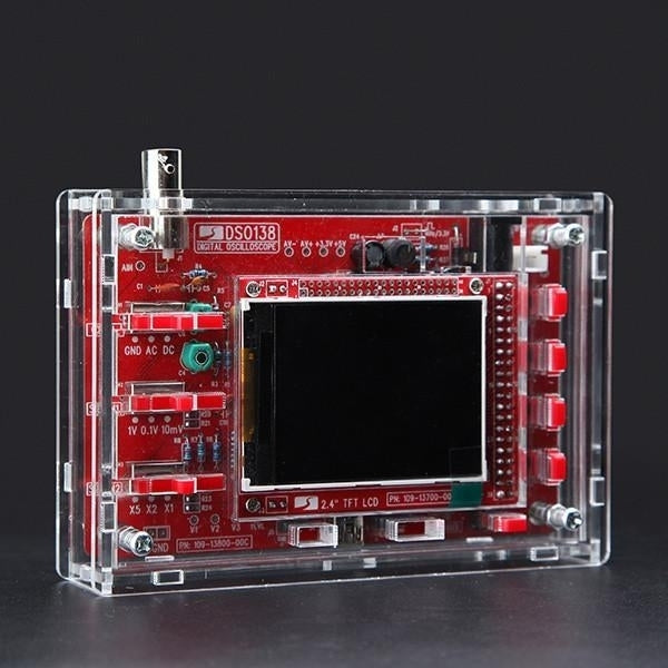 DIY Digital Oscilloscope Unassembled Kit SMD Soldered 13803K Version With Housing Image 3