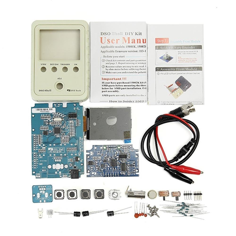 DIY Digital Oscilloscope Unassembled Kit With Housing Image 3