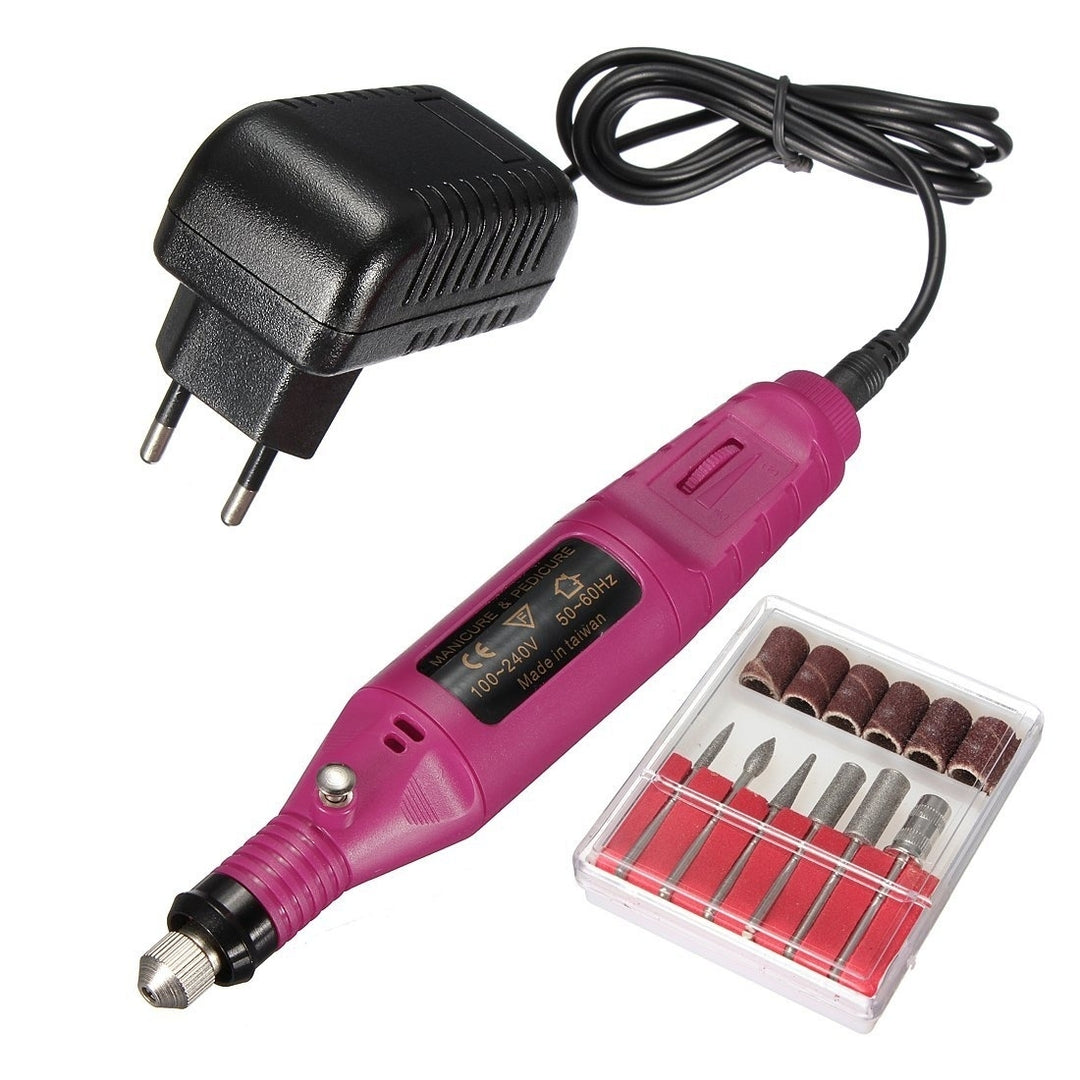 Electric Nail Art 6 Drill Carve Engraving Machine Tool Image 2