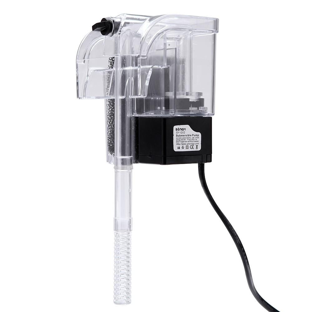 External Oxygen Pump Waterfall Filter for Fish Turtle Tank Aquarium 220-240V Image 2