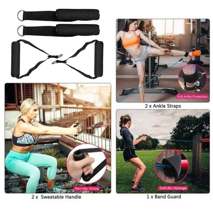 Fitness Puller Set Resistance Belt Kit 11pc Image 4