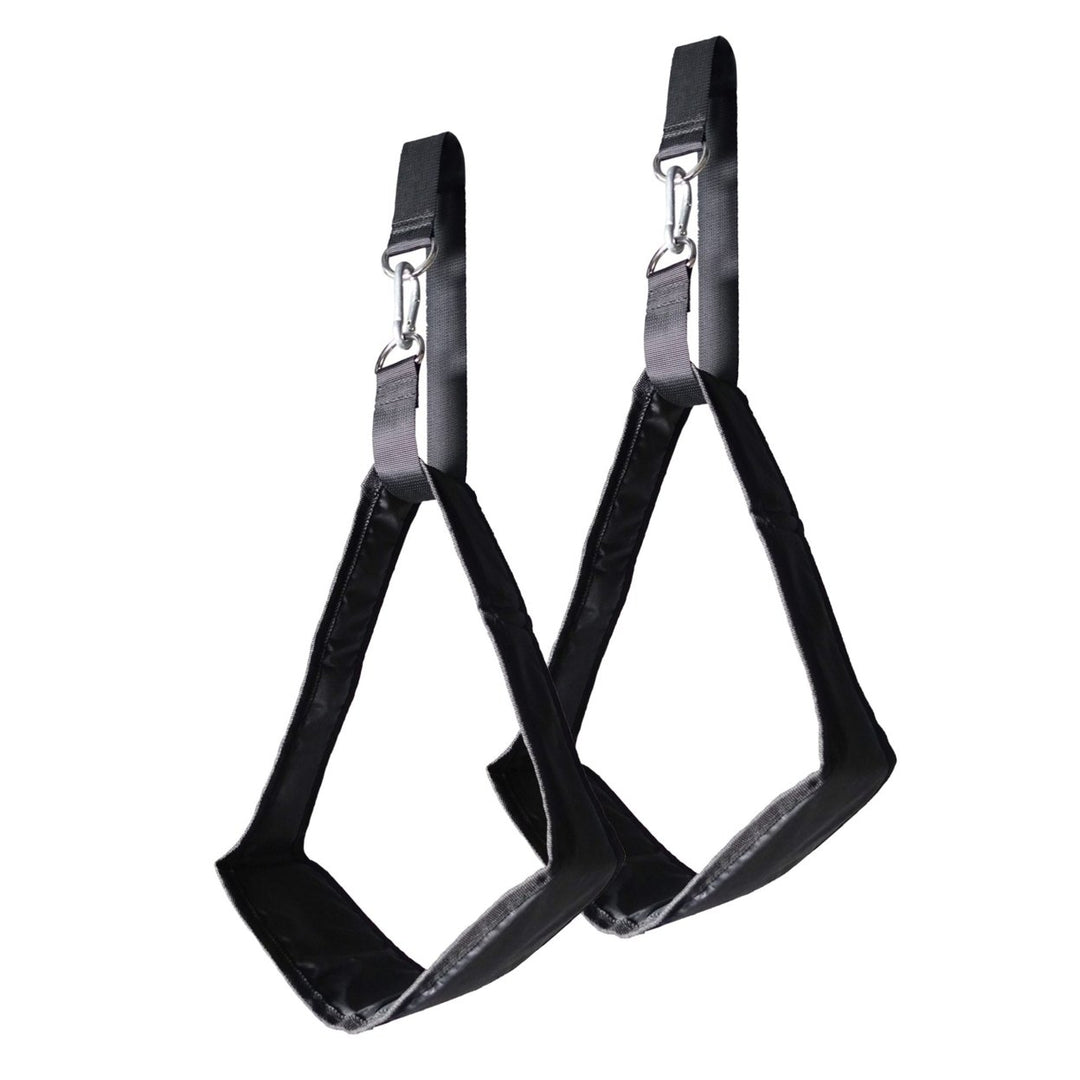 Fitness Sling Straps Suspension Rip Resistant Heavy Horizontal Pair for Pull Up Leg Raiser Equipment Image 4