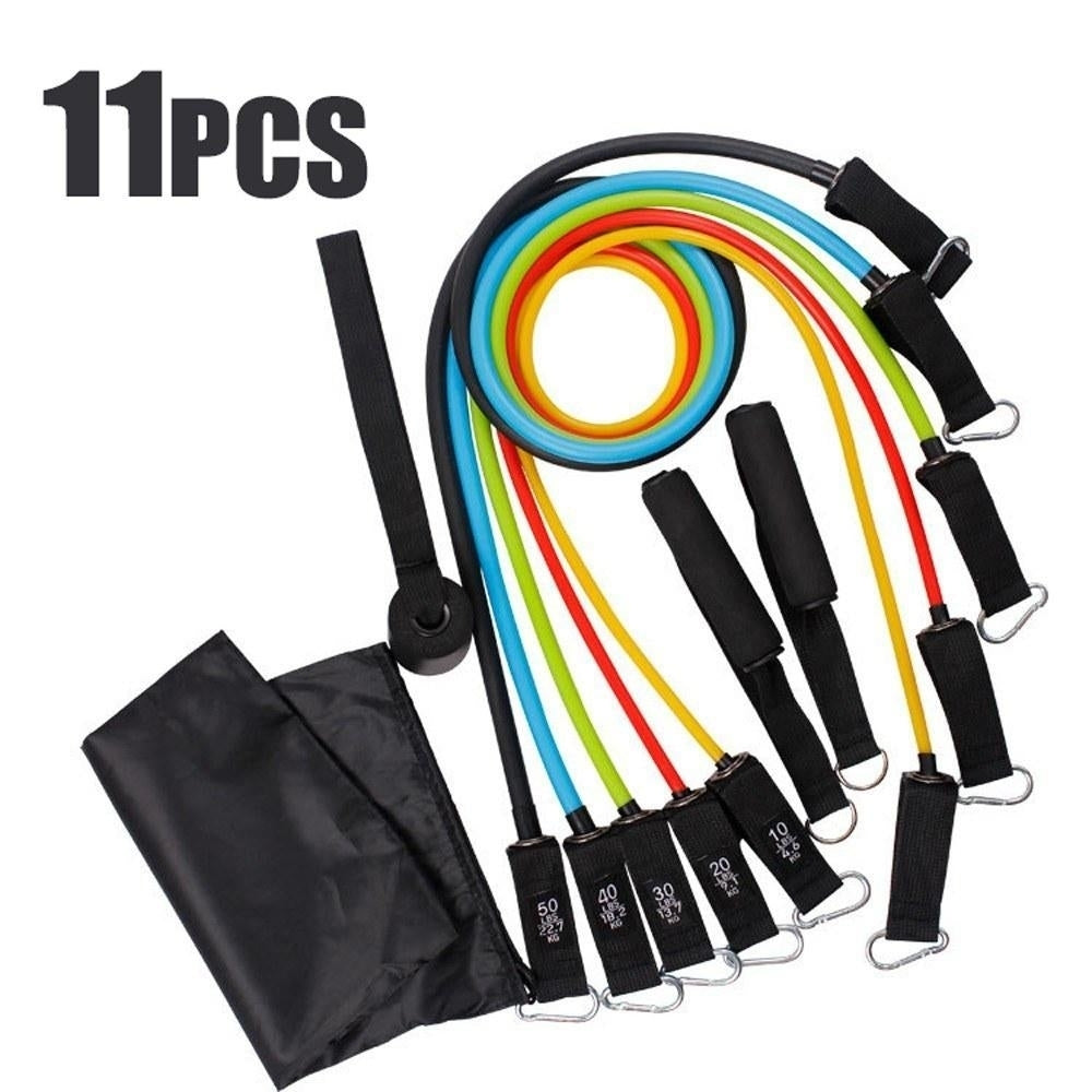 Fitness Puller Set Resistance Belt Kit 11pc Image 8