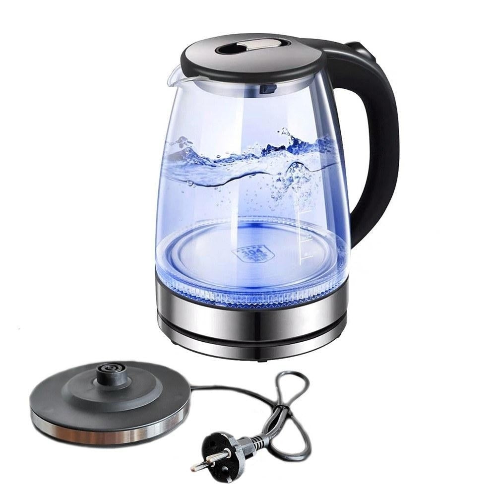 Glass Electric Kettle with Water Level Gauge 1.7 Liters 220V Image 1