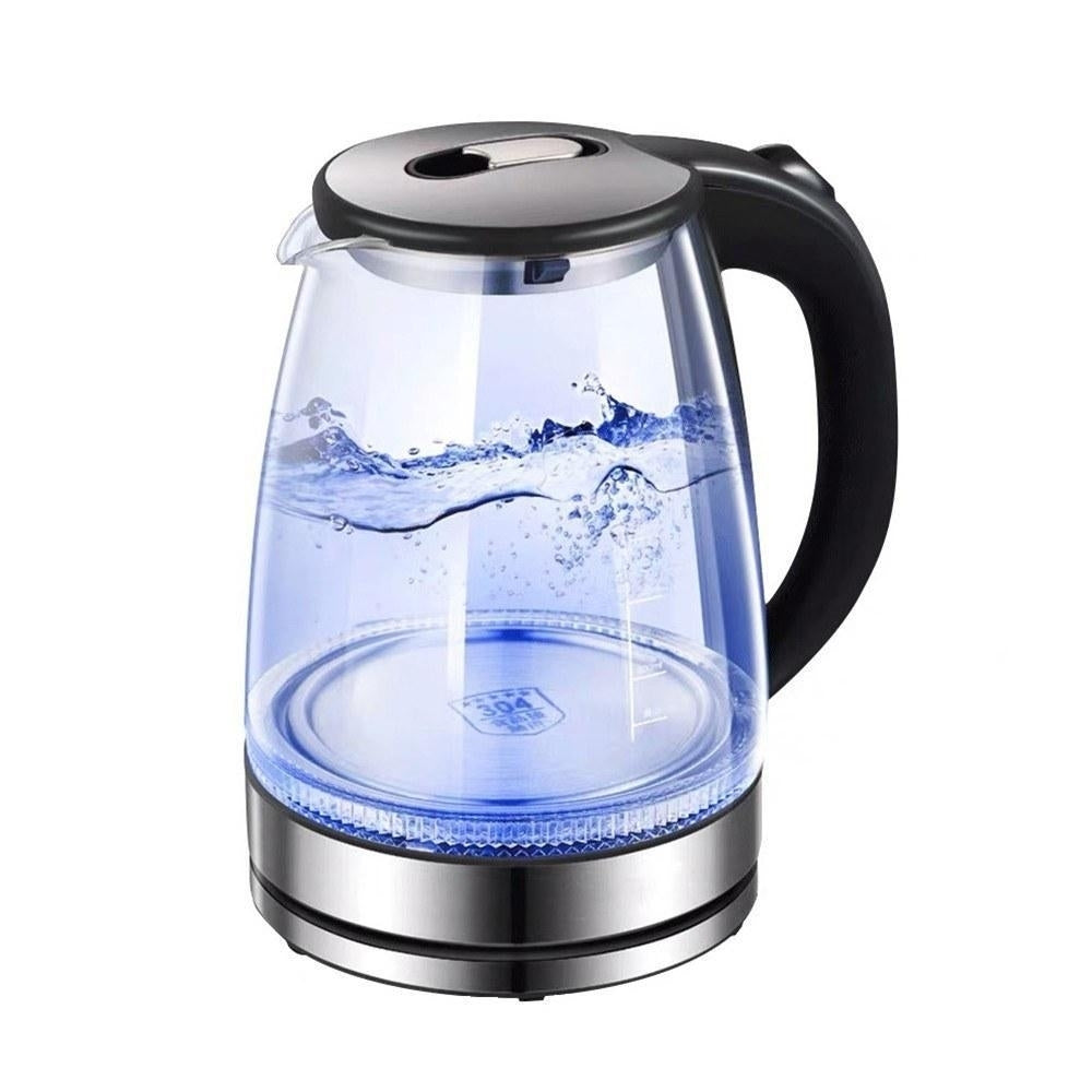 Glass Electric Kettle with Water Level Gauge 1.7 Liters 220V Image 2