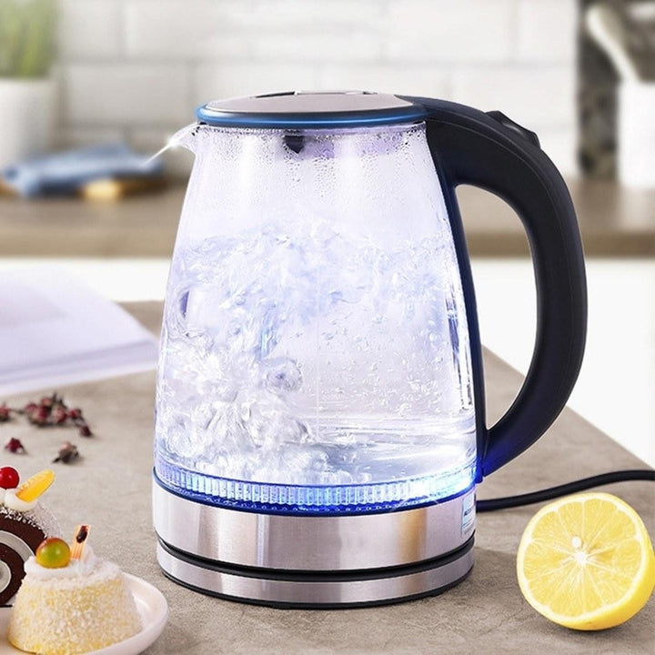 Glass Electric Kettle with Water Level Gauge 1.7 Liters 220V Image 4