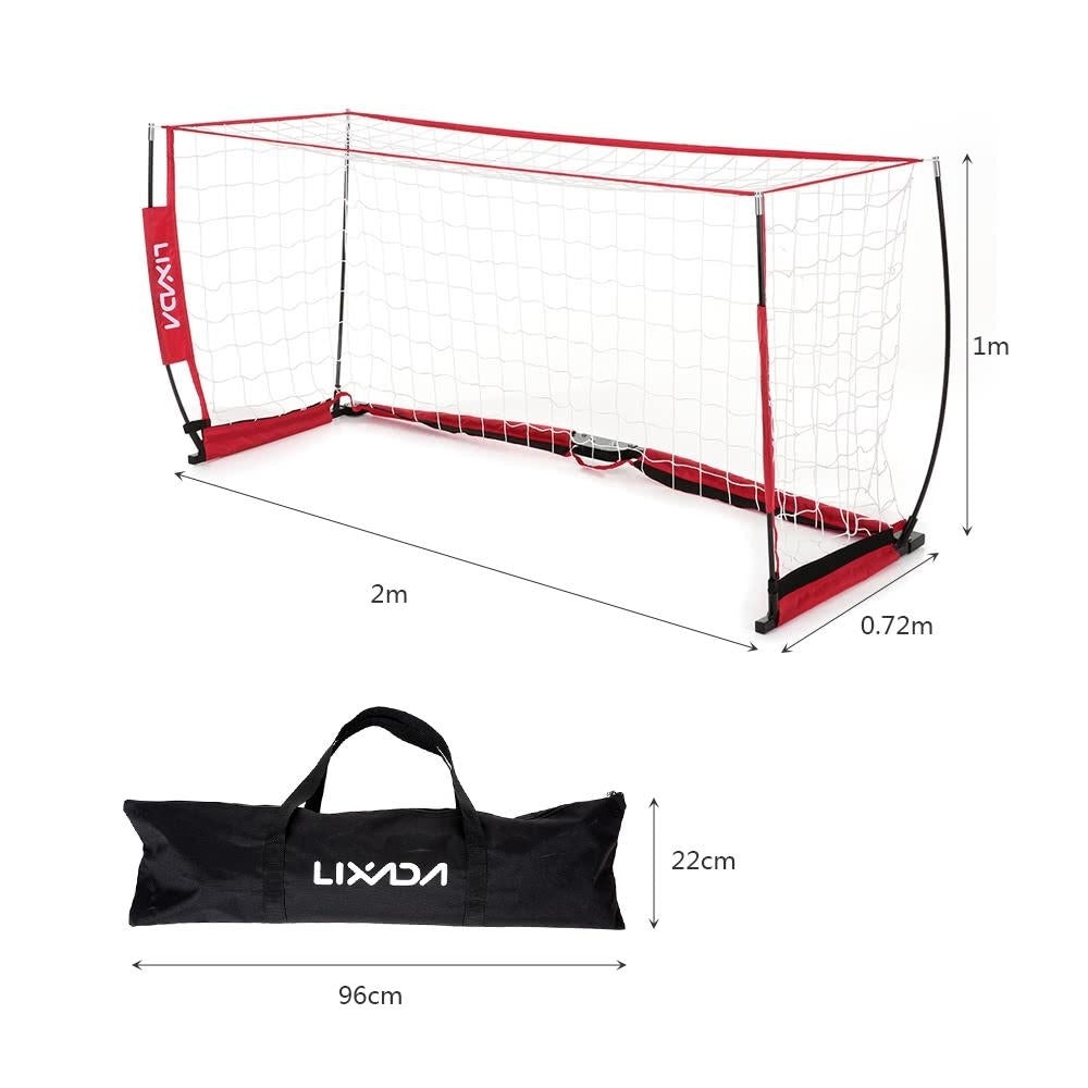 Goal Detachable Soccer Net Sturdy Frame Fiberglass Pole for Playground Backyard Training Image 7