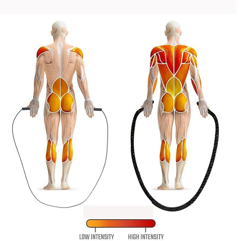 Heavy Jump Rope Skipping Crossfit Battle Power Training Strength Building Muscle For Workout Fitness -dd Image 3