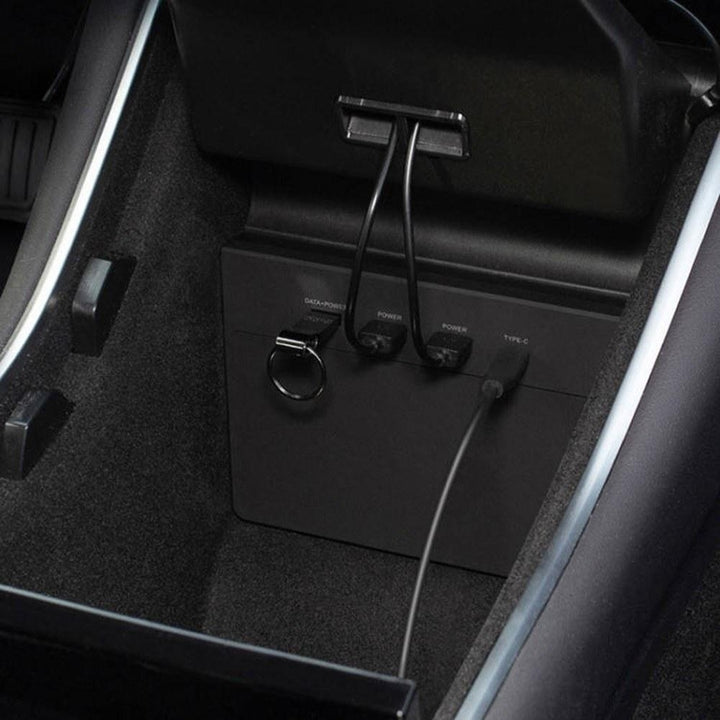 Multi USB Hub,Car Interior Center Console Accessories with 5 in 1 Ports fitment for Tesla Model 3 Image 2