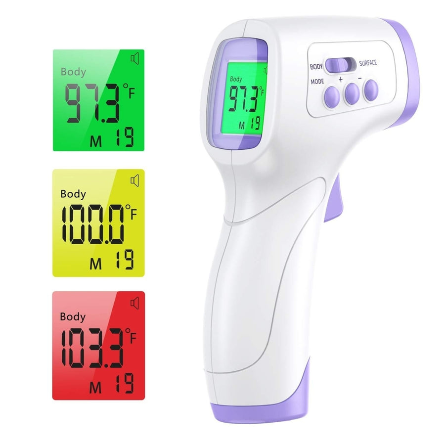 Non-contact Infrared Forehead Thermometer Body Temperature Image 1
