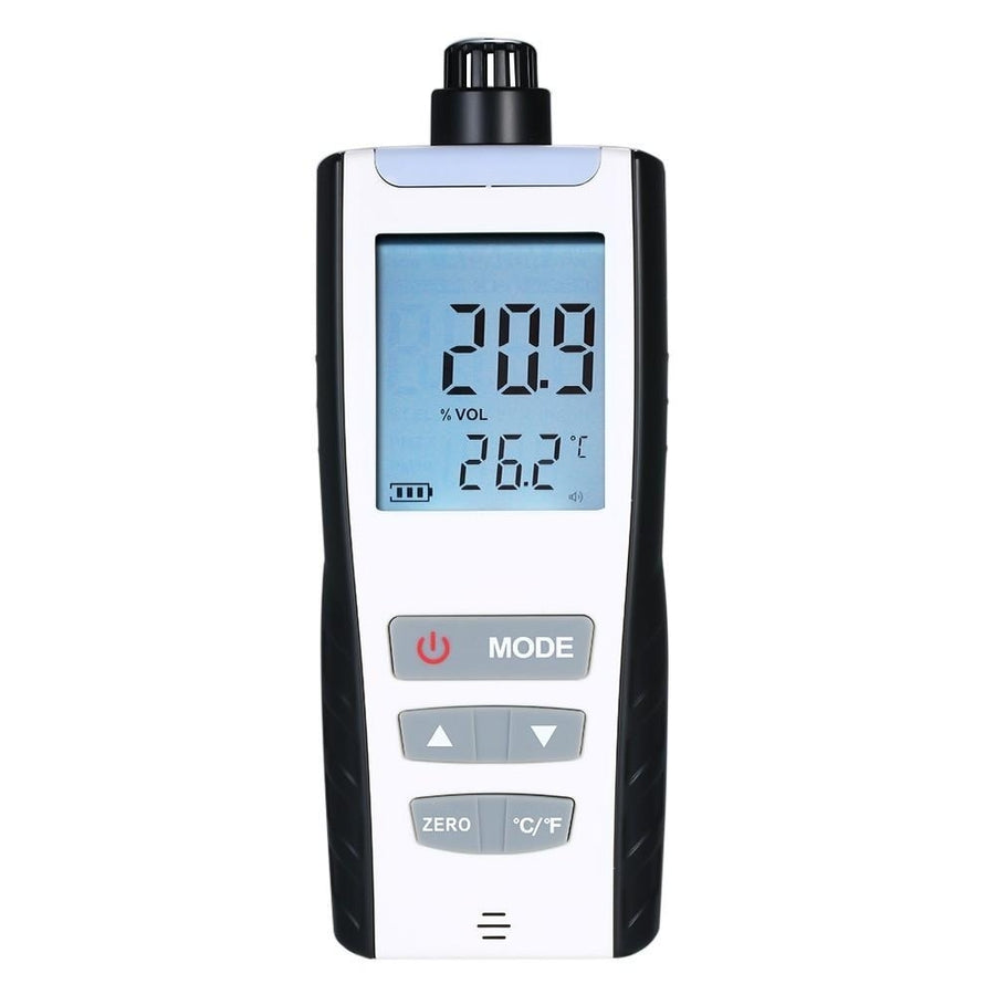 Oxygen Meter Portable Oxygen(O2) Concentration Detector with LCD Display and Sound-light Vibration Alarm Image 1