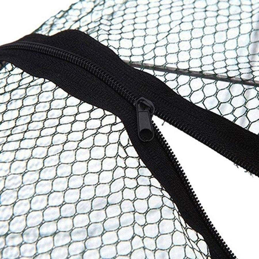 Portable Fishing Net Fish Shrimp Mesh Cage Cast Trap Foldable Tackle Zipper Image 1