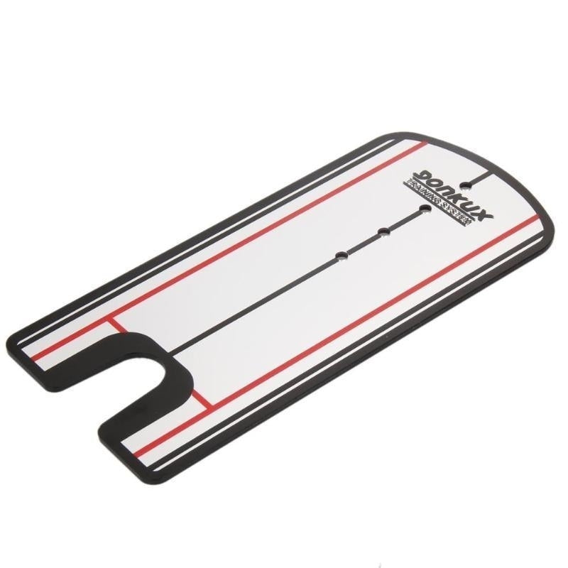 Portable Golf Trainer Putting Mirror Alignment Image 1