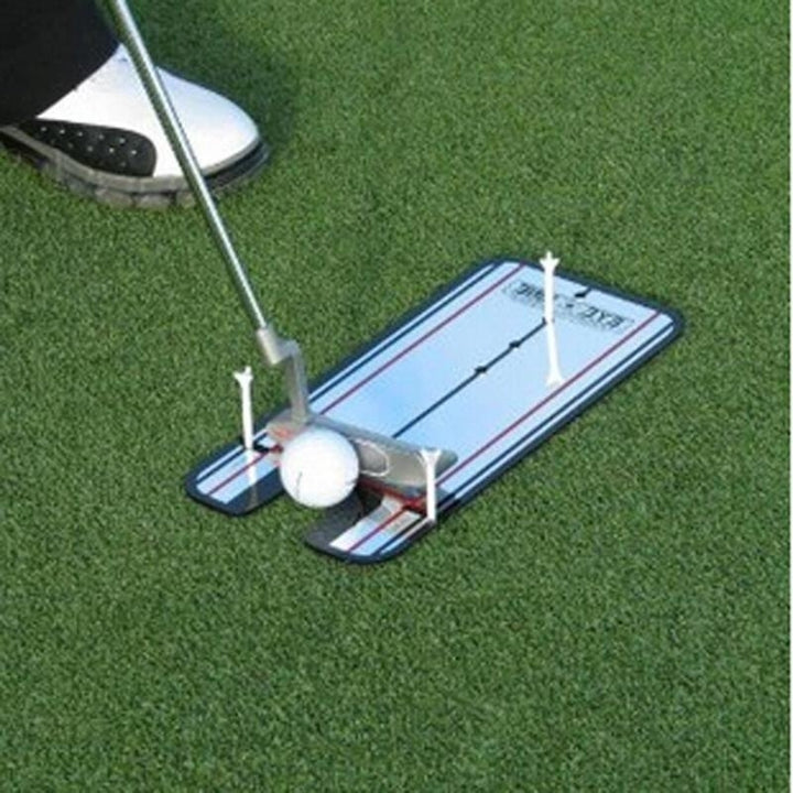 Portable Golf Trainer Putting Mirror Alignment Image 2
