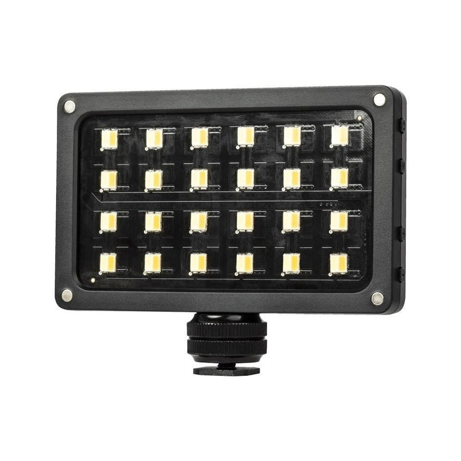 Portable LED Fill-in Video Light Lamp 24pcs Beads Adjustable Brightness with Display Screen Diffuser Image 1