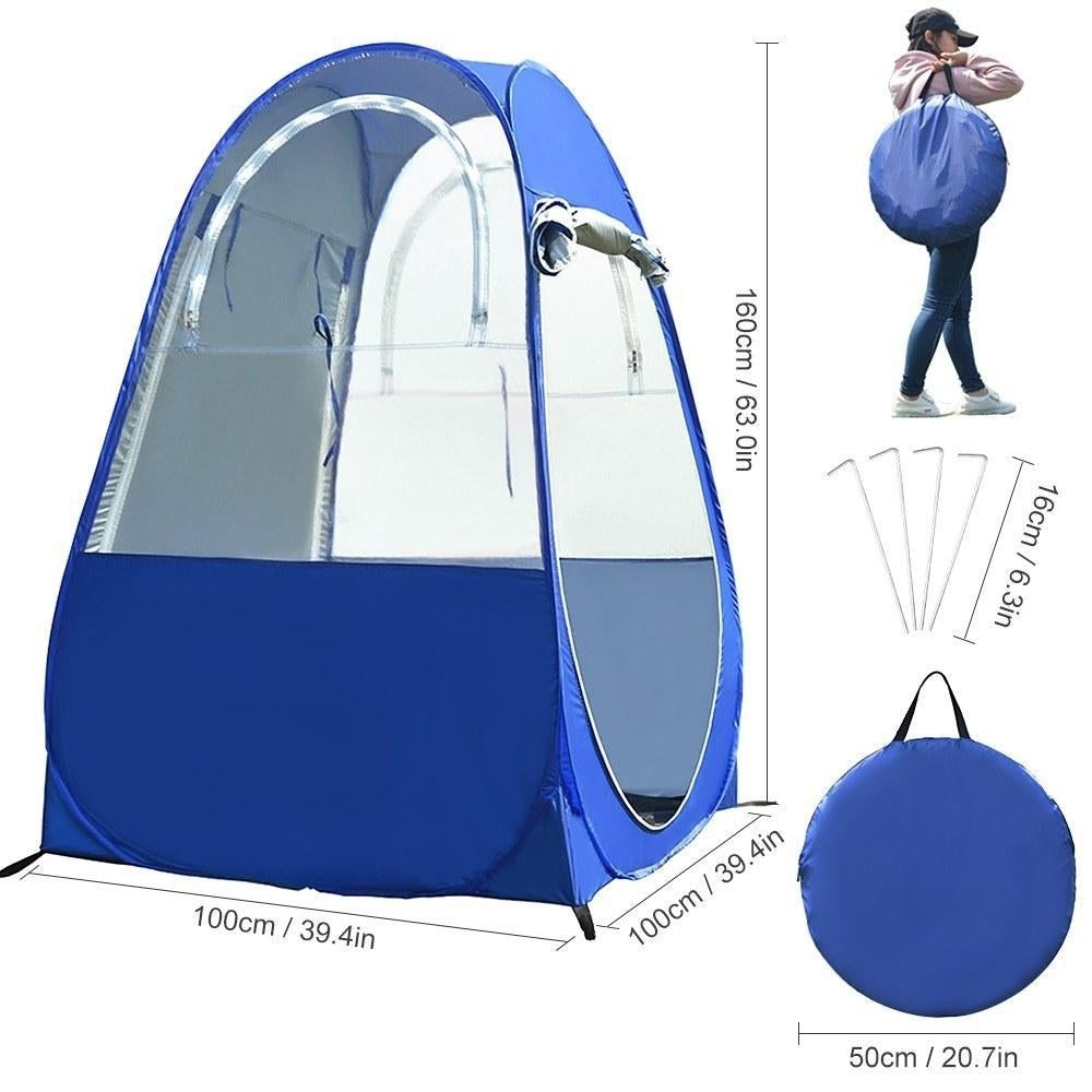 Portable Outdoor Fishing Tent UV-protection Pop Up Single Automatic Instant Rain Shading for Camping Hiking Beach Image 3