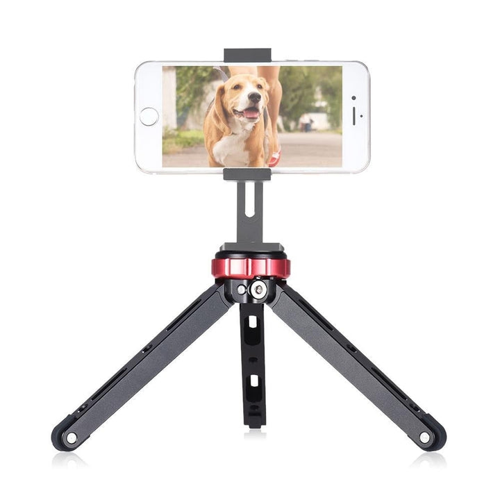 Portable Tabletop Tripod Mini Mobile,Camera Photography Bracket with 1,4" Screw Mount Image 2