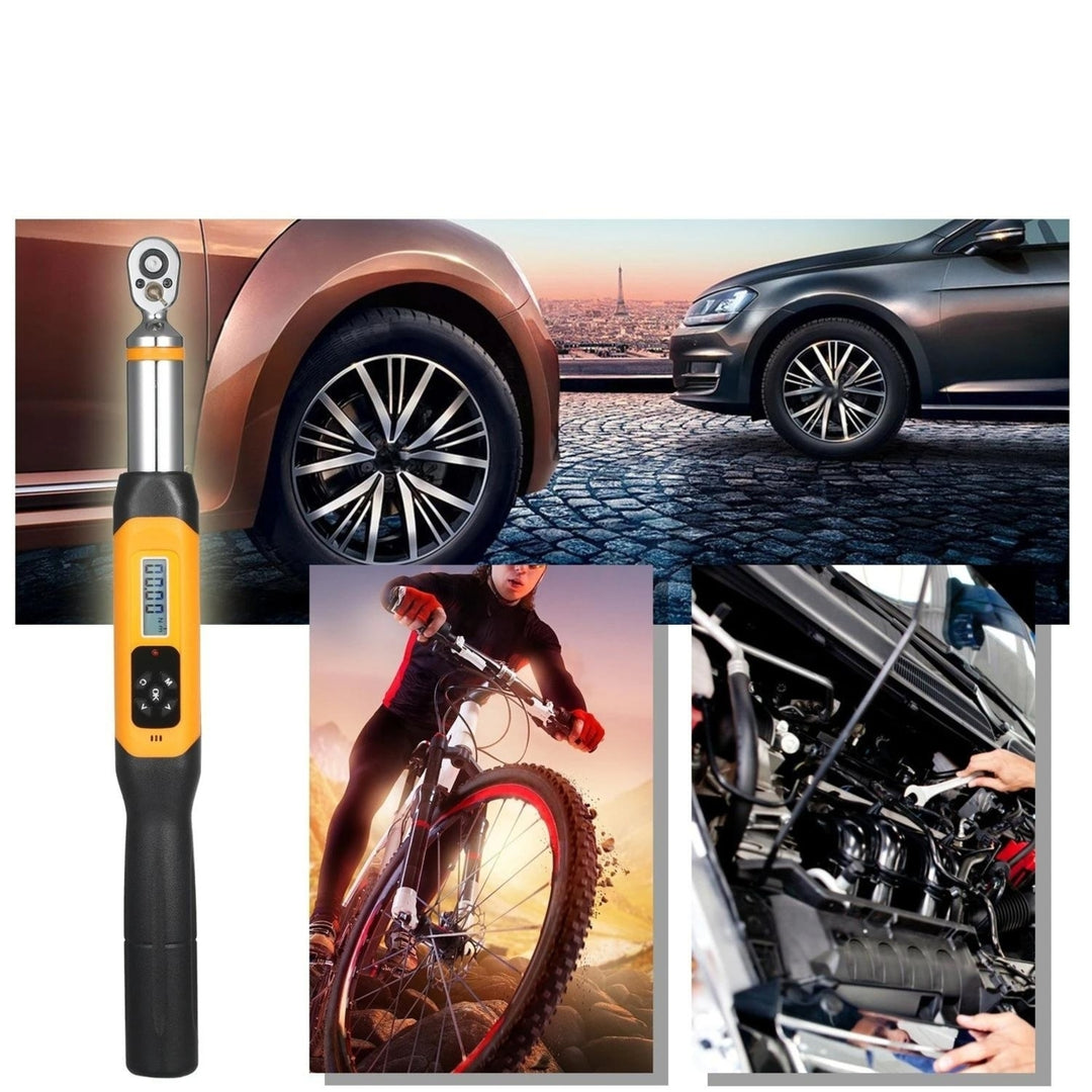 Preset Torque Wrench 10Nm Adjustable 1.4-inch LCD Digital Display 100 Groups Data Storage Peak and Real Time Image 3