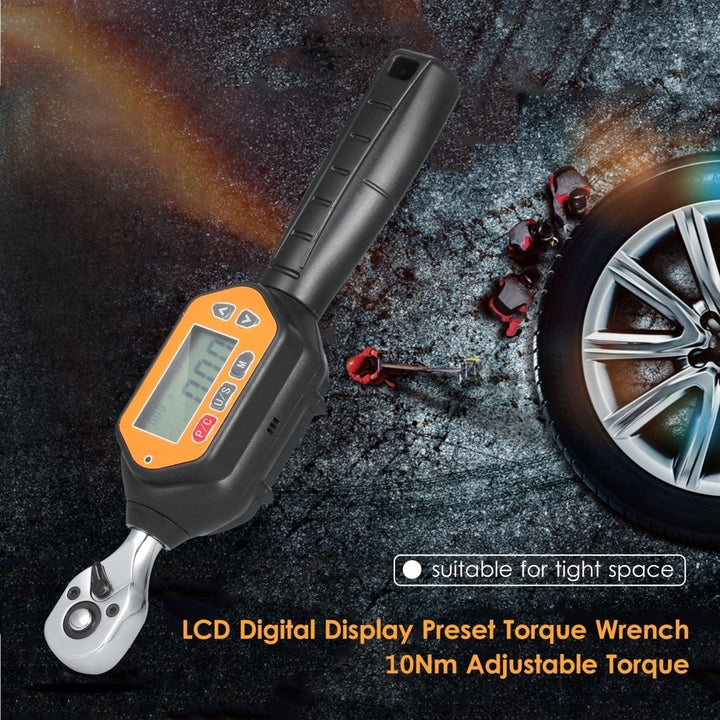 Preset Torque Wrench 10Nm Adjustable 1.6-inch LCD Digital Display for Bicycle Vehicle Maintenance Image 3