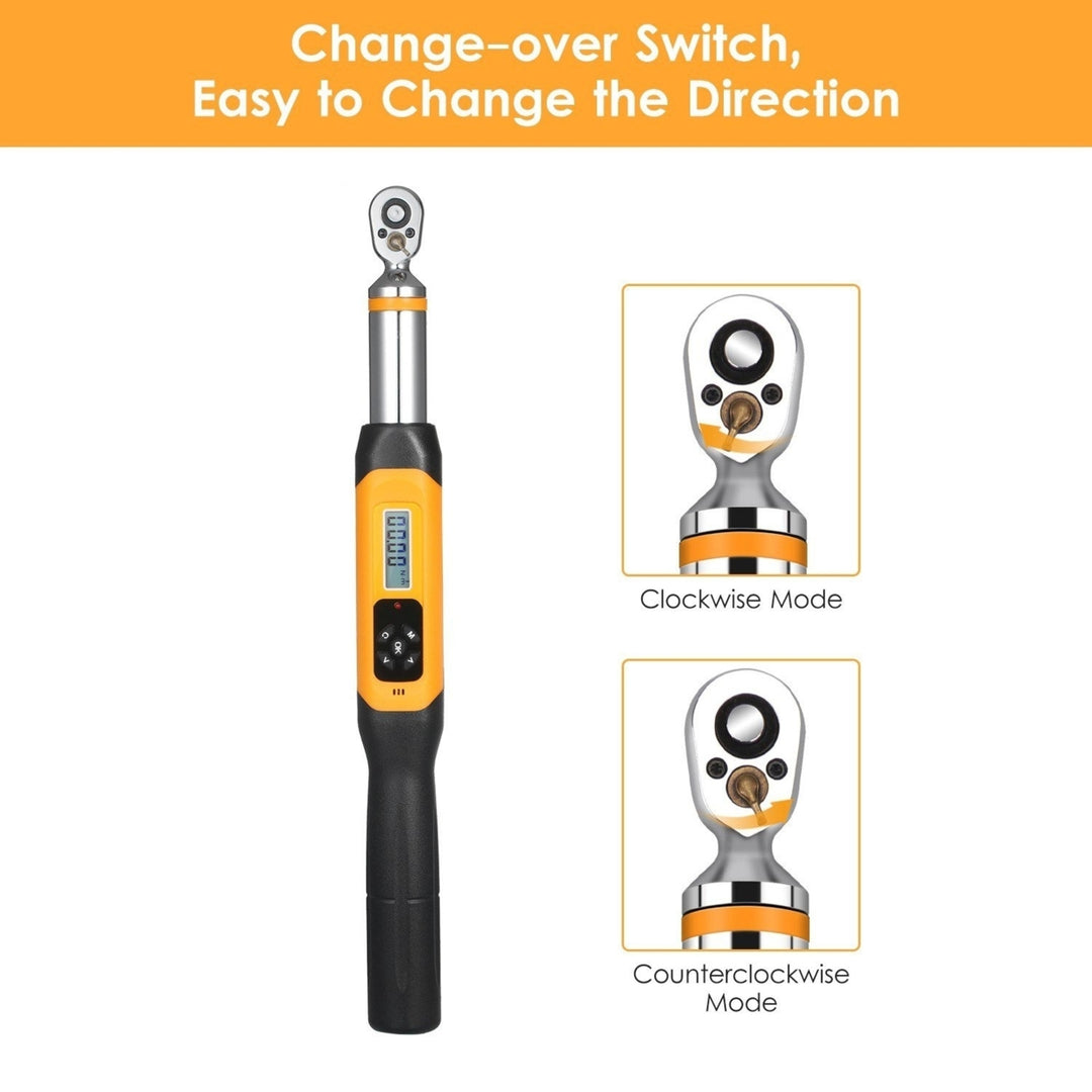 Preset Torque Wrench 10Nm Adjustable 1.4-inch LCD Digital Display 100 Groups Data Storage Peak and Real Time Image 4