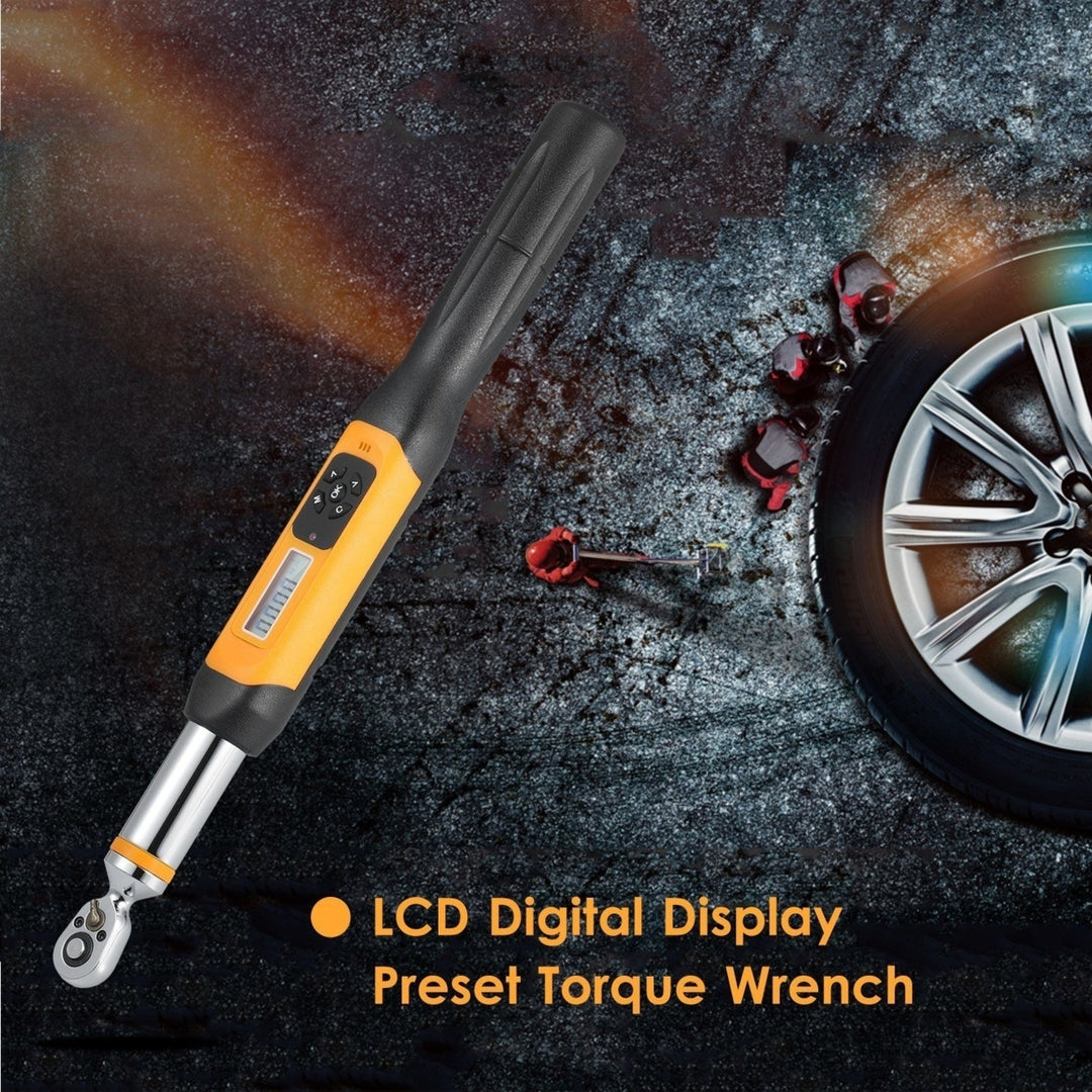 Preset Torque Wrench 10Nm Adjustable 1.4-inch LCD Digital Display 100 Groups Data Storage Peak and Real Time Image 6