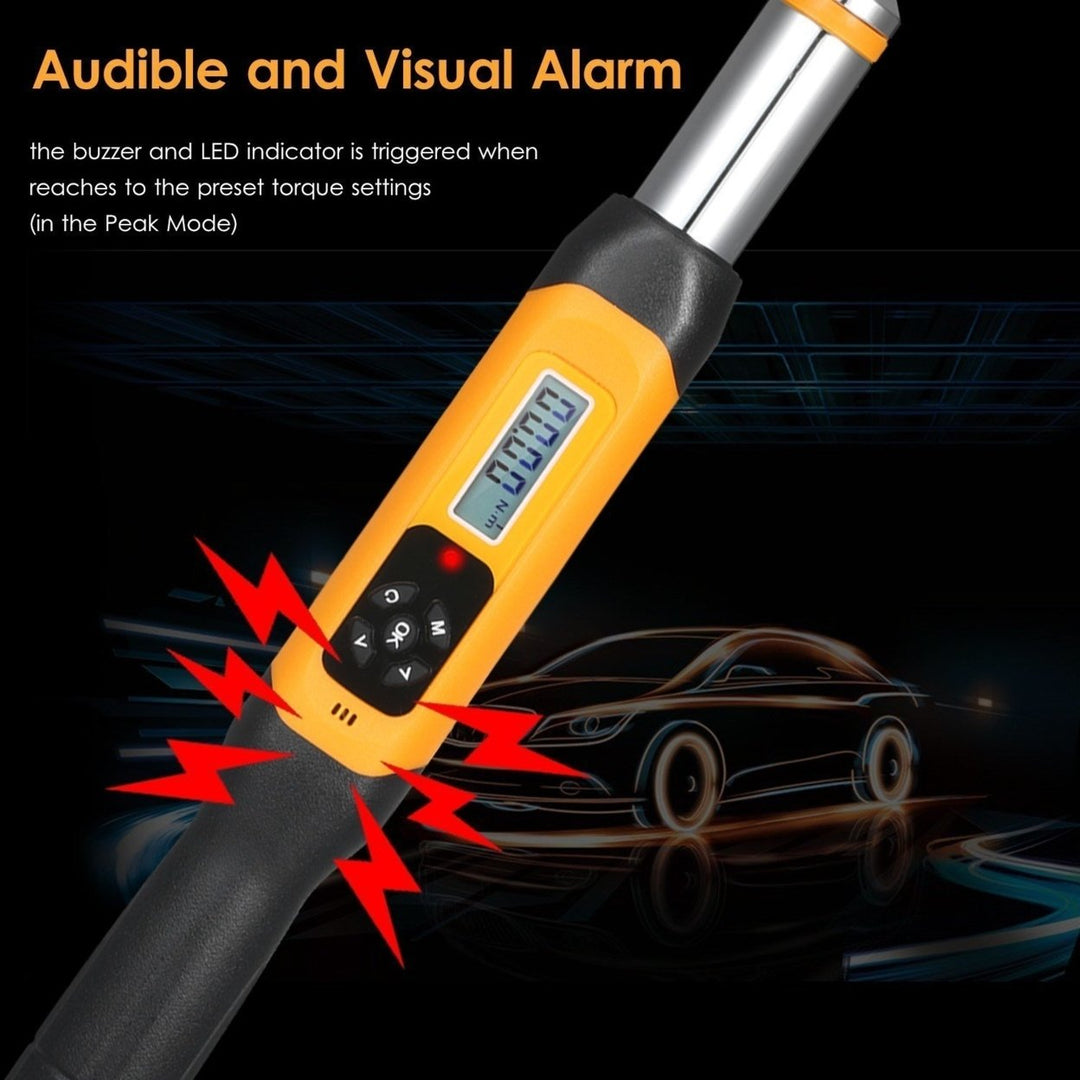 Preset Torque Wrench 10Nm Adjustable 1.4-inch LCD Digital Display 100 Groups Data Storage Peak and Real Time Image 7