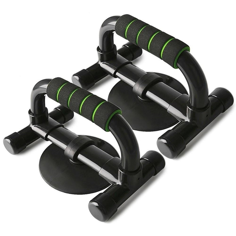 Push Up Stands with Sucker 2-in-1 Dual Purpose Bars Sit for Home Gym Workout Fitness Equipment Image 1