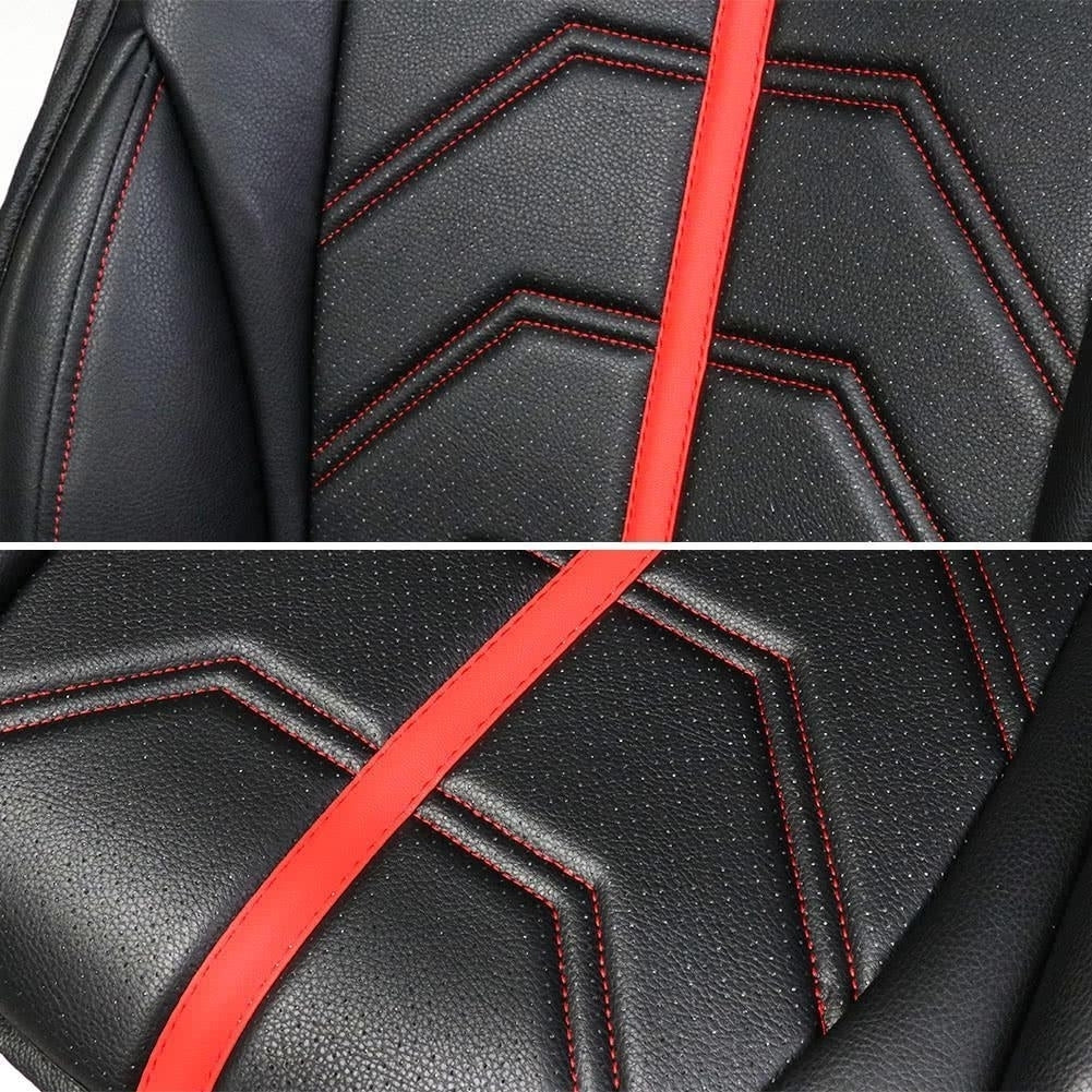 PU Leather Universal Front Single Car Seat Covers Cushion Pack 1 Image 12