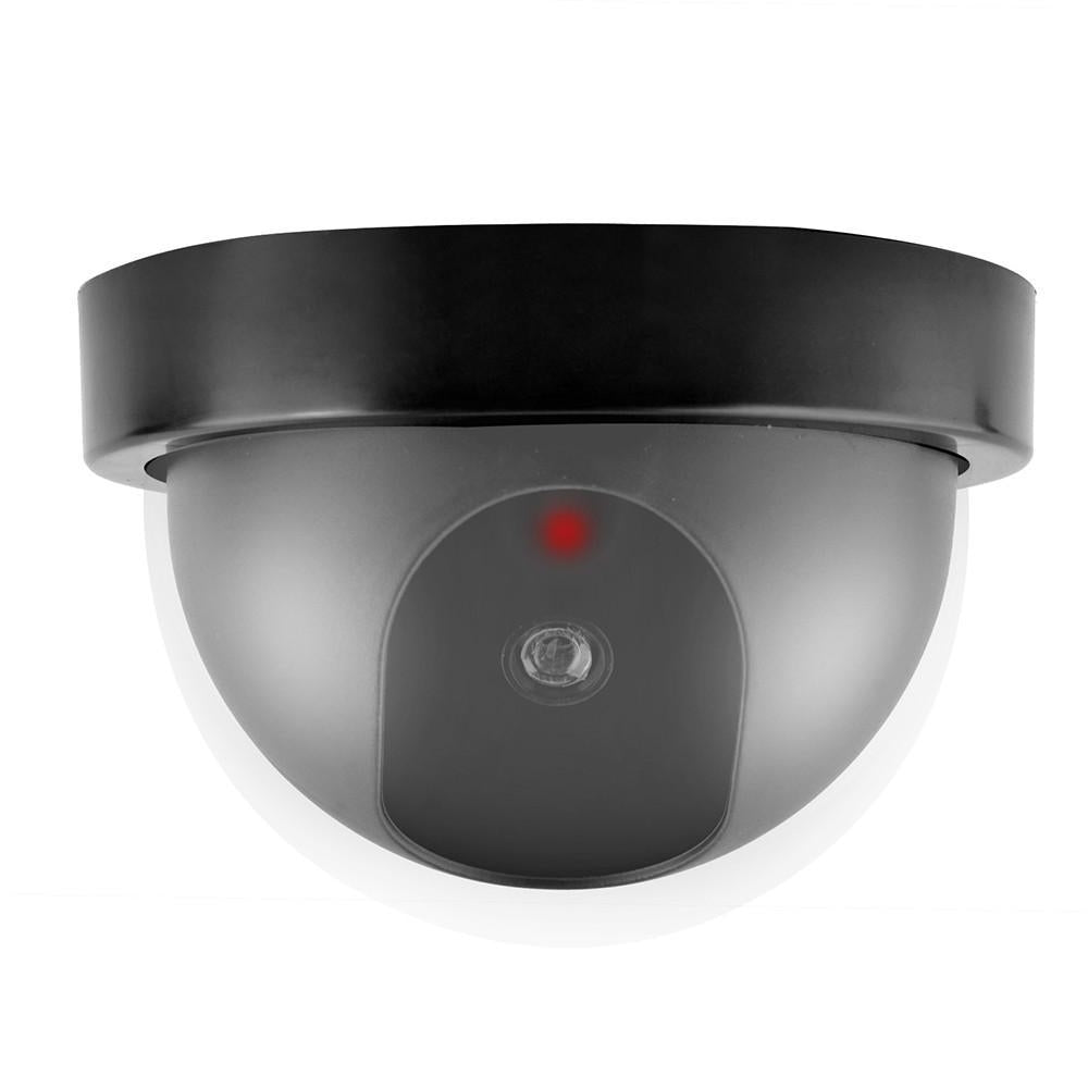 Simulated Surveillance Camera Fake Home Dome Dummy with Flash Red LED Light Security Indoor Outdoor Image 2