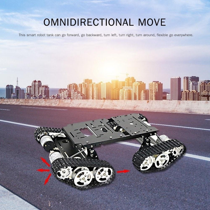 Smart Car Robot 4WD Shock Absorbing Robotic Tank Chassis Kit Image 8