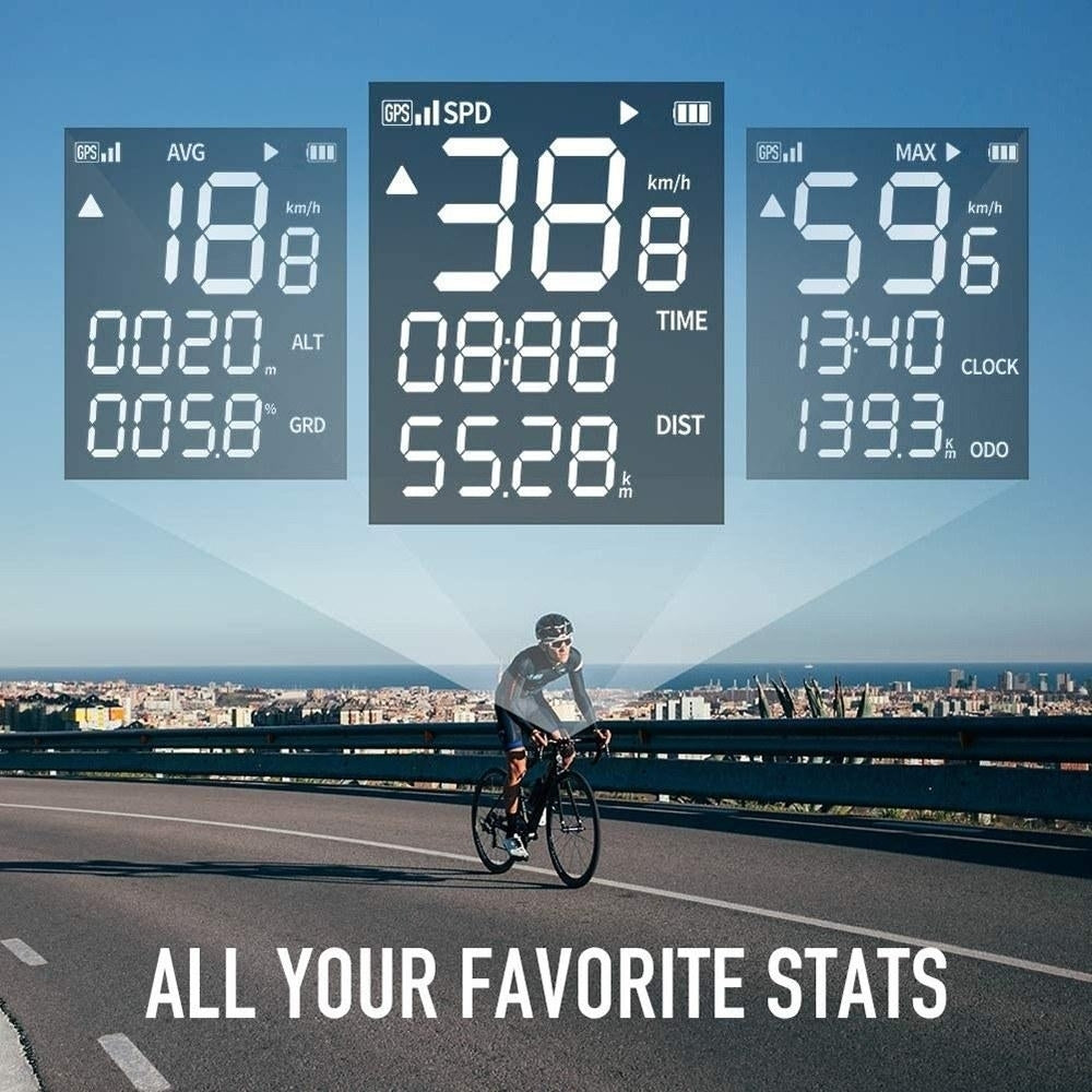 Smart GPS Cycling Computer Wireless Bike Computer Image 12