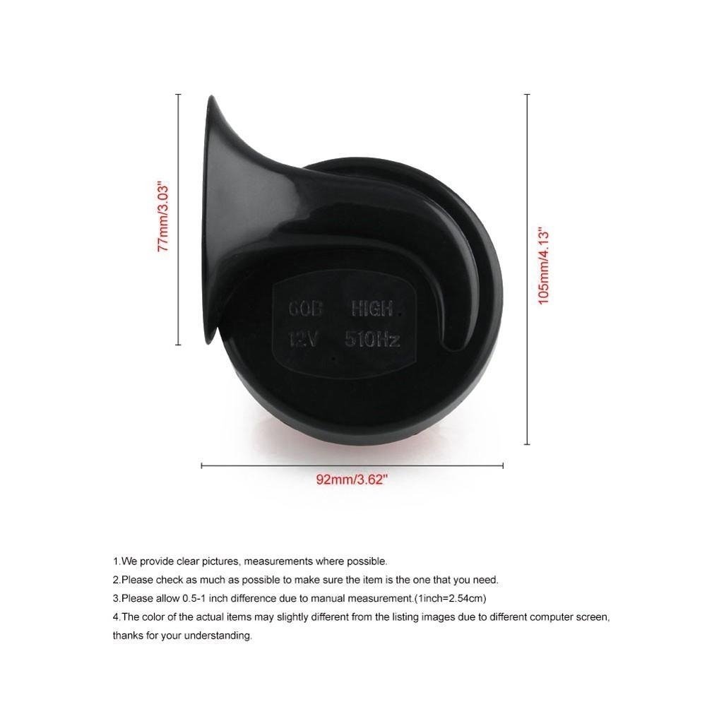 Snail Horn Fitting Dual Tone Of Automobile And Motorcycle Small Electric Car Waterproof Image 3