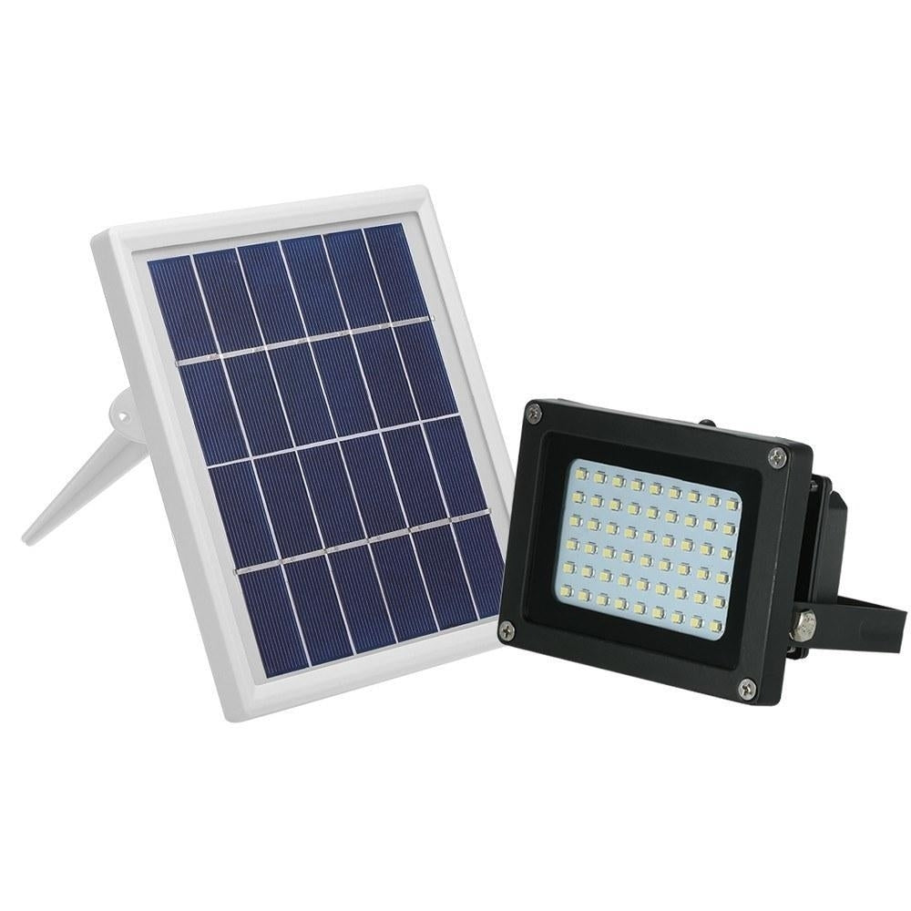 Solar Powered Floodlight 54 LED IP65 Waterproof Lights Outdoor Security with Bracket Image 2