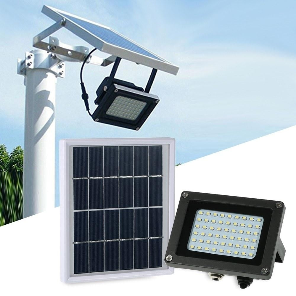 Solar Powered Floodlight 54 LED IP65 Waterproof Lights Outdoor Security with Bracket Image 6