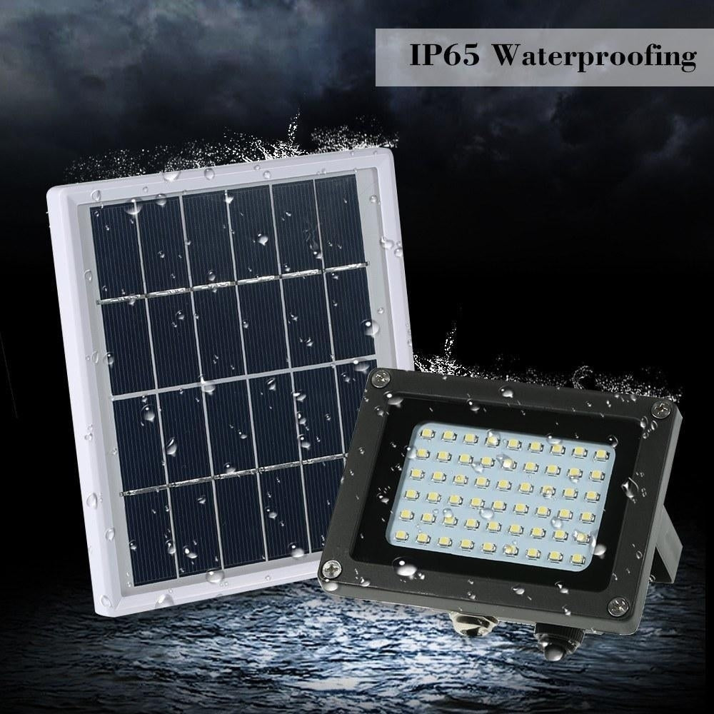 Solar Powered Floodlight 54 LED IP65 Waterproof Lights Outdoor Security with Bracket Image 12