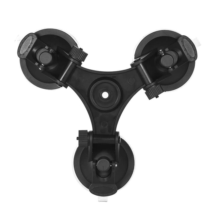 Sports Camera Triple Suction Cup Mount Sucker for GroPro Hero 5,4,3+,3 Yi with Tripod Adapter Action Image 1