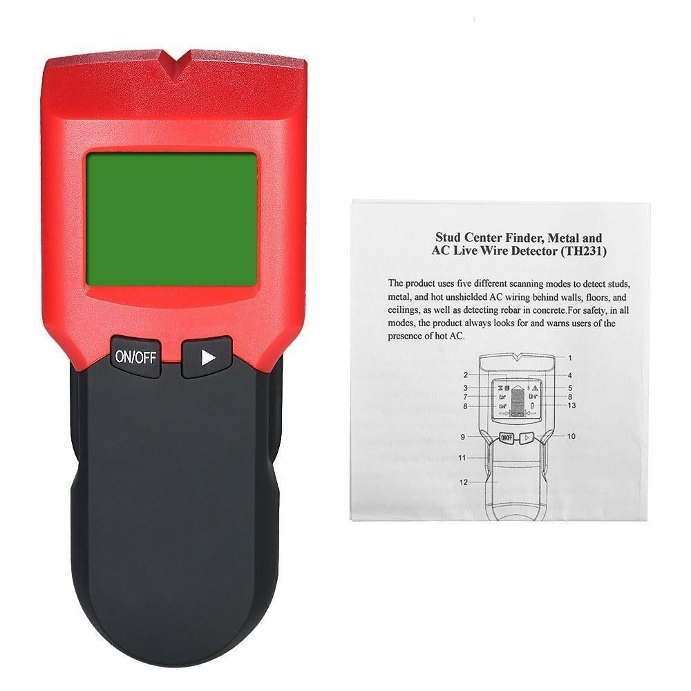 Stud Finder Wall Detector Wood Studs Center Metal and AC Cable Live Wire Scanner Warning Detection Image 8